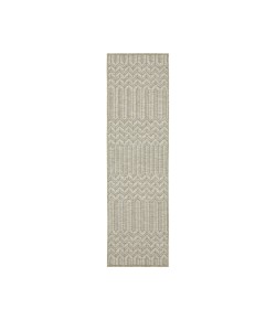Oriental Weavers Tortuga Tr09A Beige/ Black 1 Ft.10 In. X 7 Ft. 6 In. Runner Rug