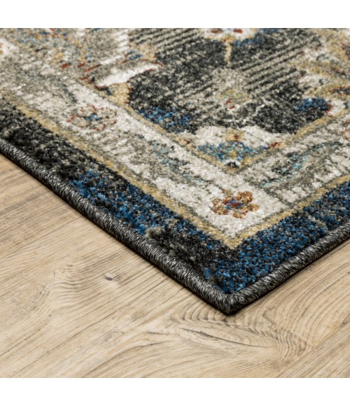 Oriental Weavers Area Rug Venice 4333B Charcoal 5' 3" X  7' 3"