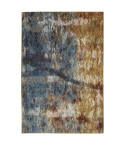 Oriental Weavers Venice 8123X Blue/ Gold Area Rug 3 ft. 10 in. X 5 ft. 5 in. Rectangle