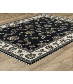 Oriental Weavers Vivian Vi01B Navy/ Ivory 6 Ft. 7 In. X 9 Ft. 6 In. Rectangle Rug