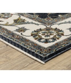Oriental Weavers Vivian Vi01B Navy/ Ivory 6 Ft. 7 In. X 9 Ft. 6 In. Rectangle Rug