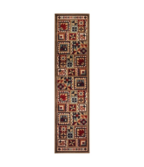 Woodlands Area Rug Oriental Weavers Area Rug Woodlands 9596A Brown 1'10" X 7' 6" Runner
