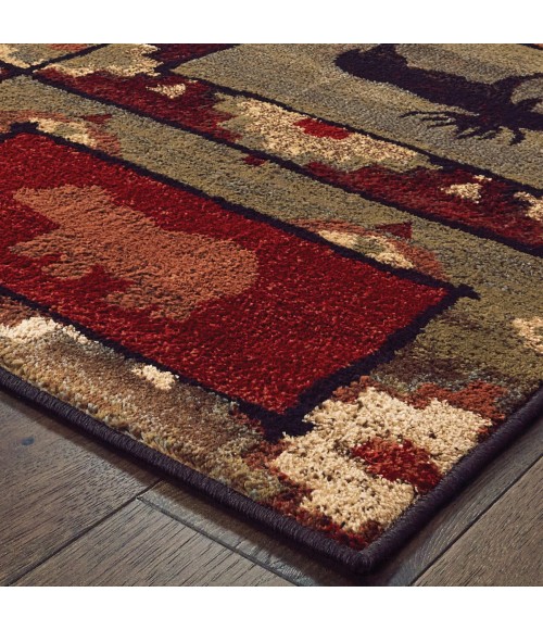 Woodlands Area Rug Oriental Weavers Area Rug Woodlands 9601D Brown 7'10" X 10'