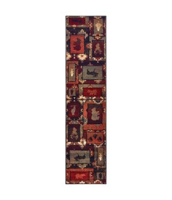 Oriental Weavers Woodlands 9601D Brown/ Rust Area Rug 3 ft. 10 in. X 5 ft. 5 in. Rectangle