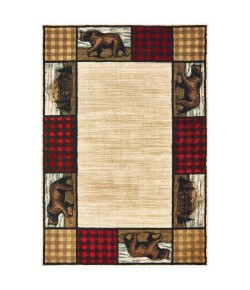 Oriental Weavers Woodlands 9603C Ivory/ Multi Area Rug 3 ft. 10 in. X 5 ft. 5 in. Rectangle