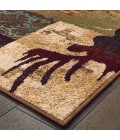 Woodlands Area Rug Oriental Weavers Area Rug Woodlands 9649A Brown 3'10" X 5' 5"