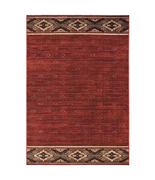Woodlands Area Rug Oriental Weavers Area Rug Woodlands 9652C Red 9'10" X 12'10"