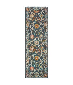 Oriental Weavers Zahra 75501 Blue/ Gold Area Rug 3 ft. 6 in. X 5 ft. 6 in. Rectangle