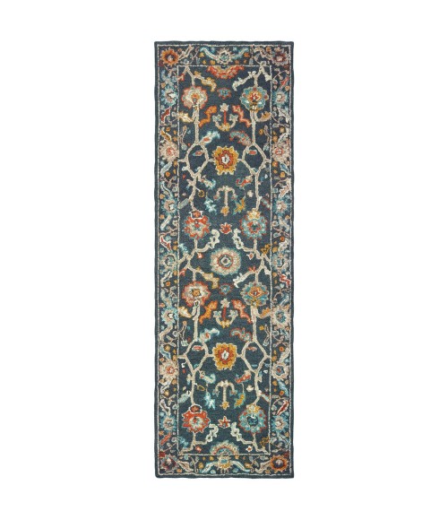 Oriental Weavers Area Rug Zahra 75501 Blue 10' X 13'