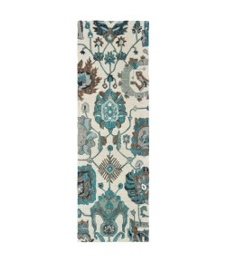 Oriental Weavers Zahra 75503 Ivory/ Blue Area Rug 2 ft. 6 in. X 8 ft. Runner