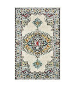Oriental Weavers Zahra 75505 Ivory/ Grey Area Rug 3 ft. 6 in. X 5 ft. 6 in. Rectangle