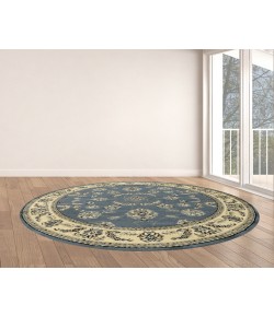 Radici Alba 1596/5025/Greyblue 5'3 Round Area Rug