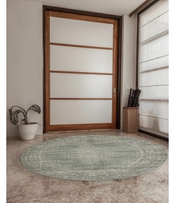 Radici Colosseo 3563/0054/Green 5'3 Round Area Rug