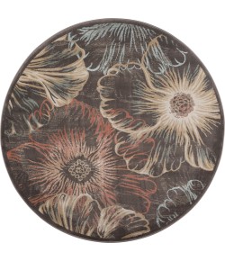 Radici USA Garda 3809/0024 Brown Rug 5 ft. 3 Round