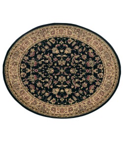 Radici Castello 953/1336/Black 5'3 Round Area Rug