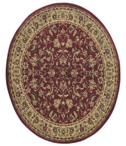 Radici Castello 953/1316/Burgundy 5'3 Round Area Rug