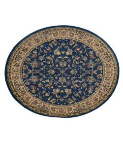 Radici Castello 953/1346/Navy 5'3 Round Area Rug