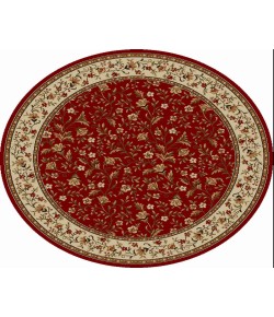 Radici Como 1593/1135/Red 5'3 Round Area Rug