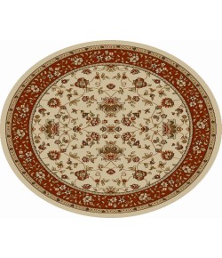 Radici USA Como 1597/1445/Ivory/Bric 5'3 Round Rug