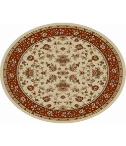 Radici Como 1597/1445/Ivory/Bric 5'3 Round Area Rug