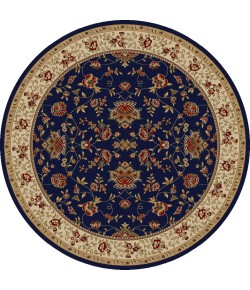 Radici Como 1597/1455/Navy 5'3 Round Area Rug