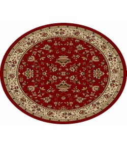 Radici USA Como 1597/1435/Red 5'3 Round Rug