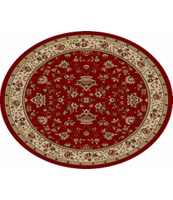 Radici Como 1597/1435/Red 5'3 Round Area Rug