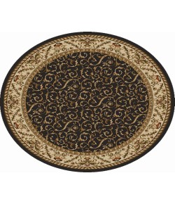 Radici Como 1599/1525/Brown 5'3 Round Area Rug