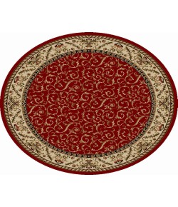 Radici USA Como 1599/1535/Red 5'3 Round Rug