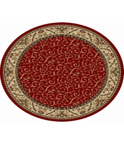 Radici Como 1599/1535/Red 5'3 Round Area Rug