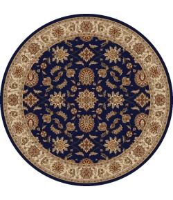 Radici Como 1592/1085/Navy 5'3 Round Area Rug