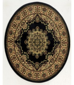 Radici Castello 1191/2255/Black 5'3 Round Area Rug