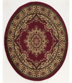 Radici Castello 1191/2215/Burgundy 5'3 Round Area Rug