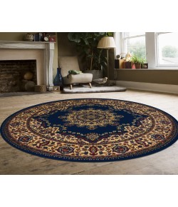 Radici Castello 1191/2245/Navy 5'3 Round Area Rug