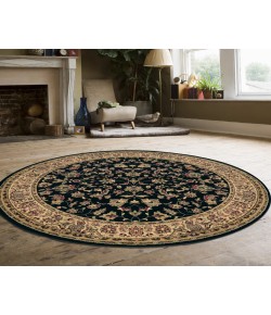 Radici Castello 953/1336/Black 5'3 Round Area Rug