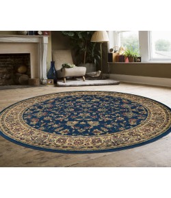 Radici Castello 953/1346/Navy 5'3 Round Area Rug