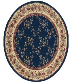 Radici Como 1590/4006/Navy 5'3 Round Area Rug