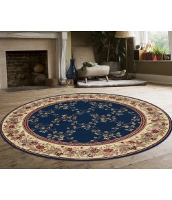 Radici Como 1590/4006/Navy 5'3 Round Area Rug