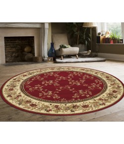 Radici Como 1590/1006/Red 5'3 Round Area Rug