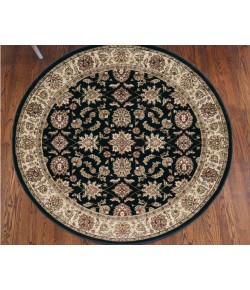 Radici Como 1592/1015/Black 5'3 Round Area Rug