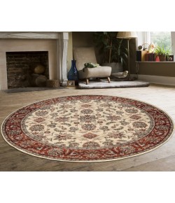 Radici Como 1592/1055/Ivory/Bric 5'3 Round Area Rug