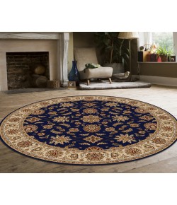 Radici Como 1592/1085/Navy 5'3 Round Area Rug