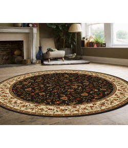 Radici Como 1593/1125/Brown 5'3 Round Area Rug