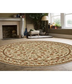 Radici Como 1593/1145/Ivory 5'3 Round Area Rug