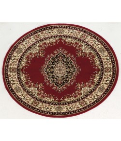 Radici Como 1595/1235/Red 5'3 Round Area Rug