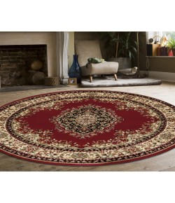 Radici Como 1595/1235/Red 5'3 Round Area Rug