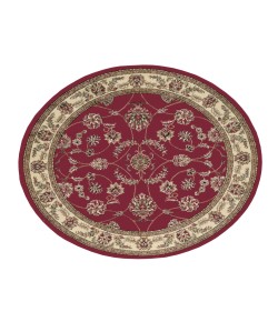 Radici Como 1596/1335/Red 5'3 Round Area Rug