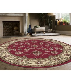 Radici Como 1596/1335/Red 5'3 Round Area Rug