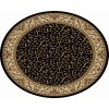 Radici USA Como 1599/1515/Black 5'3 Round Rug