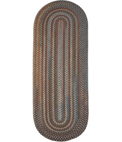 Rhody Astoria Greengrass AS22 2 ft. X 8 ft. Oval Runner Braided Rug